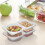 40PCS Reusable Snack Containers, 2-Compartment Dipping Containers with Lid for Refrigeration,Sauce Dip Case 4