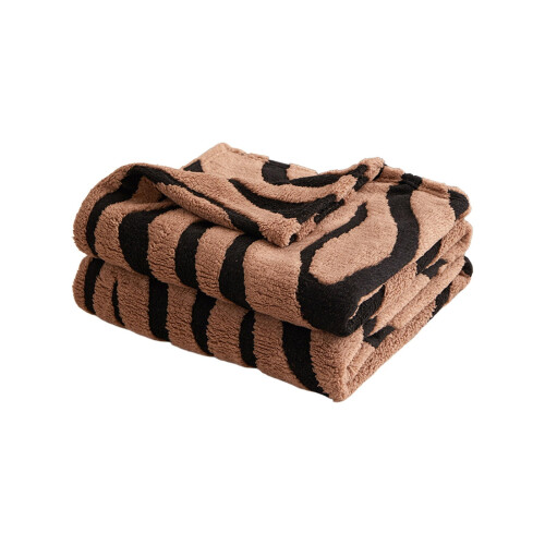 59x79in Plush Fleece Throw Blanket Coffee Brown 2