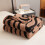 59x79in Plush Fleece Throw Blanket Coffee Brown 5