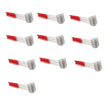 80 Pieces Stainless Steel Spider Strainer Spoon Small Wire Skimmer Colander for Hot Pot, Tortellini and Meatball