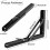Heavy Duty Folding Shelf Bracket 12 Inch Black 2 Pack 2