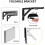 Heavy Duty Folding Shelf Bracket 12 Inch Black 2 Pack 3