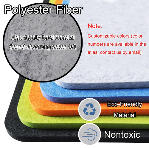 Foldable Acoustic Desk Privacy Panel 2 Piece Set for Office and Study, Noise Reduction,  Colors 2