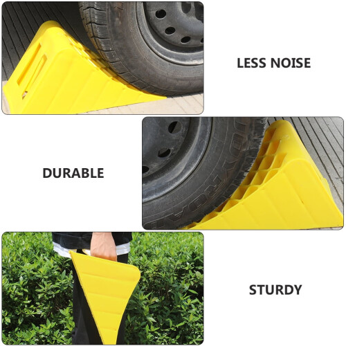 Strengtheners Triangle Ramp Mat Trailer Security Wheel Chock 1