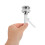 Toilet Flusher Button Replacement Silver Plastic 6Pcs 3