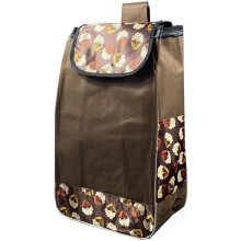 Waterproof Foldable Shopping Trolley Bag with Large Capacity Canvas Design and Removable Washable Cart Replacement
