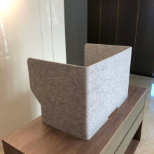 Acoustic Desk Divider 100cm ThreeSided Privacy Shield with Noise Reduction and Cable Management for Office Workspace