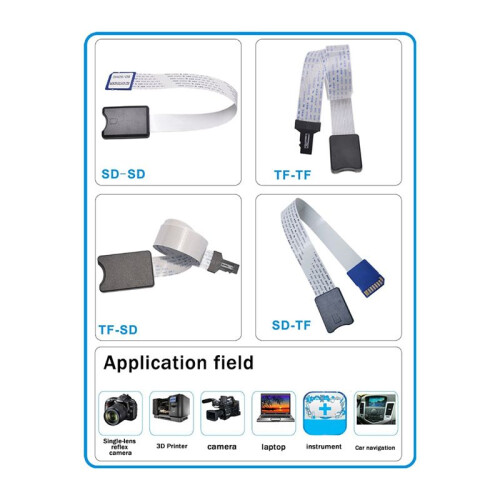 48CM TF to  Memory Card Extension Cable Card Reader Extender TF Memory Card Extension Adapter Cable 2
