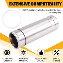 248210 Airless Verfspuit Binnencilinderhuls met 2 Afdichtringen, voor 1095 1595 5900 Airless Verfspuiten