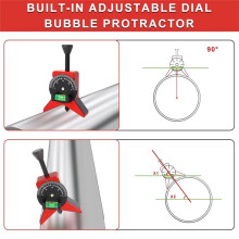 Détecteur de Centre de Tuyaux, Outils de Tuyauteur avec Tête de Centrage Magnétique, Outils de Raccord de Tuyaux en Forme de Y de 2,75 Pouces avec