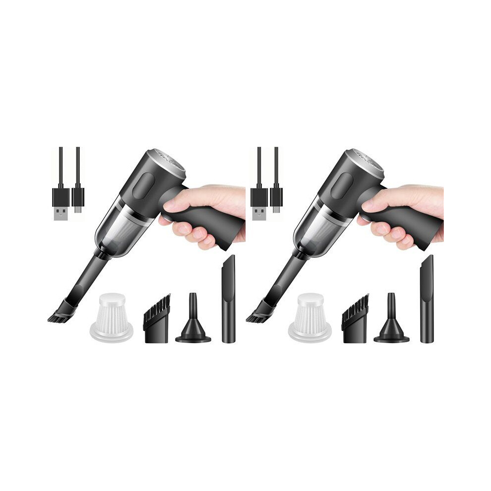 2X Wireless Handheld Car Vacuum Cleaner High Power Rechargeable Household Vacuum Cleaner, Vacuum For Desk 6032923573549