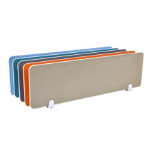 Desk Privacy Divider Acoustic Desk Panel with Noise Reduction Privacy Protection for Office Classroom Orange 100x30cm