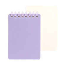 Soft Coil Binding Notebook 128 Pages Pocket-Purple vacancy