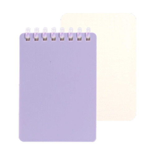 Soft Coil Binding Notebook 128 Pages Pocket-Purple vacancy