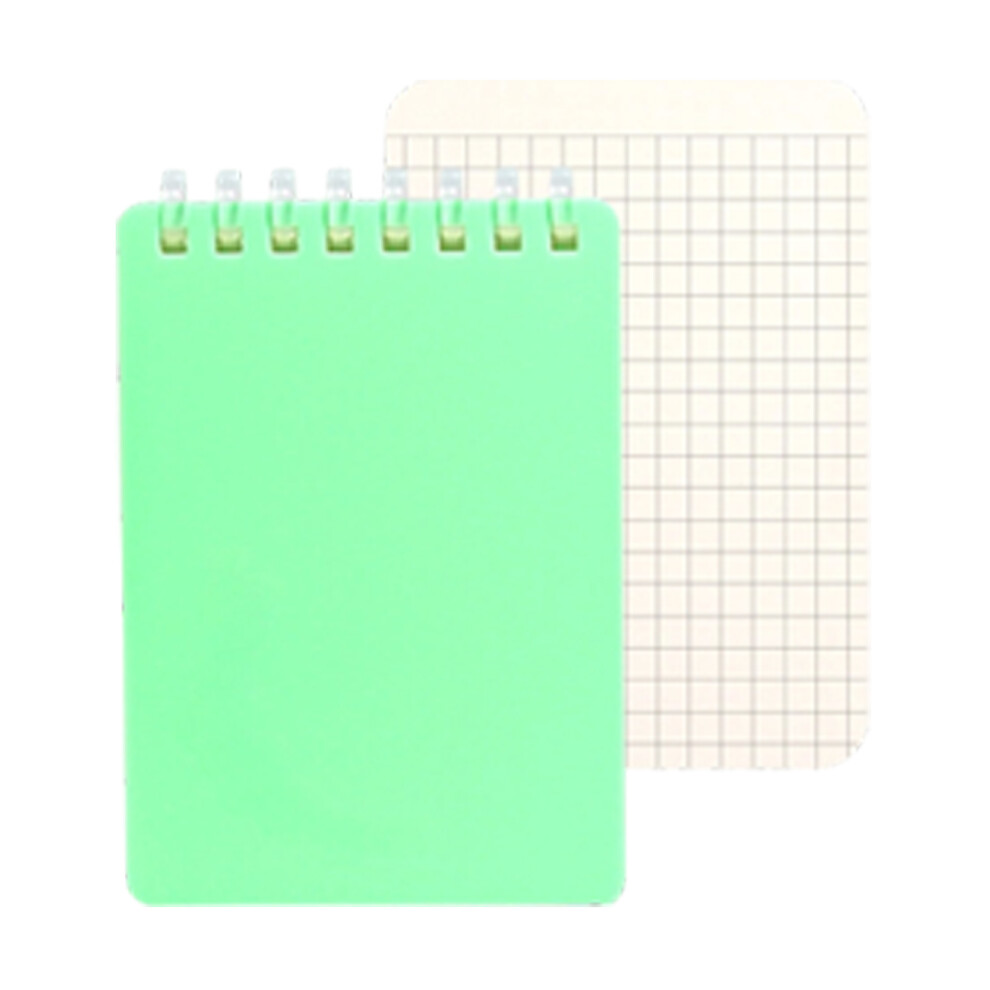 Soft Coil Binding Notebook 128 Pages- Grids Green 7751001427916