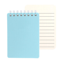 Pocket Size Notebook 128 Pages Soft Coil-Blue horizontal line