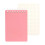 Portable Notebook 128 Pages Soft Coil Binding-Pink lattice 1
