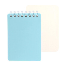 Soft Coil Binding Notebook 128 Pages Waterproof PP-Blue vacancy