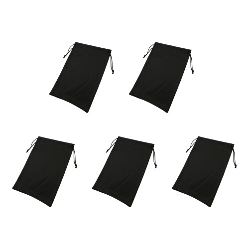 Microfiber Snow Goggles Protective Case 18x27cm For Ski-Black