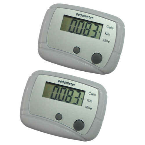 Walking Pedometer Simple Step Counter for Step Fitness-White