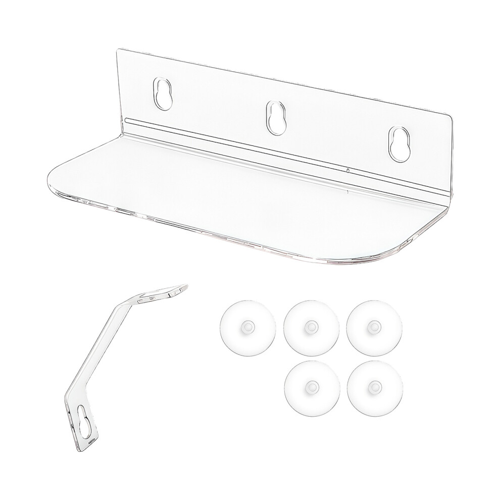 Window Plant Shelves Acrylic Suction Cup Floating-1 Transparent 7754001696245