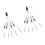 2Pcs Professional Umbrella Fishing Lures Rig-Blue mesh pattern 1