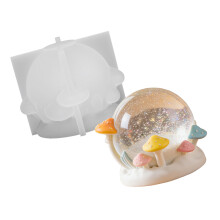 Mushroom Crystal Ball Silicone Mold Silicone Candle Mold For