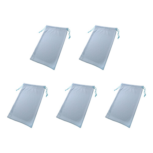 Thick Microfiber Storage Bag 18x27cm Multiurpose-Light Blue