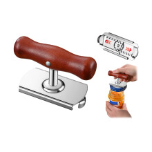Wood And Stainless Steel Can Opener For Modern Kitchens