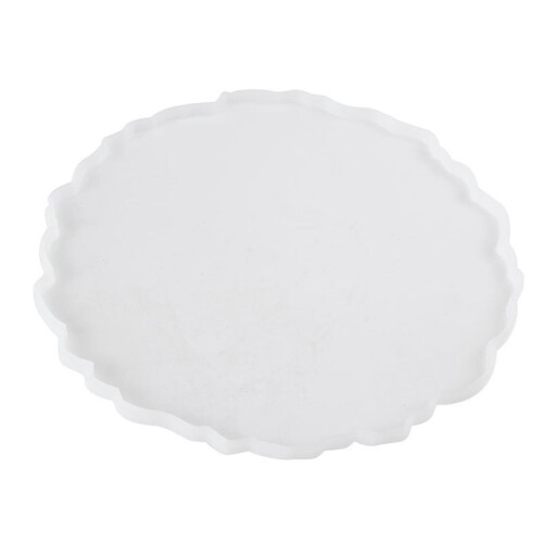 5X DIY Crystal Epoxy Mold Compote Swing Table Round Lace Coaster Table Decoration Silicone Mold 2