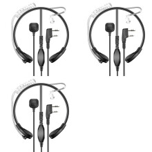 3X Gegensprechanlage Kehlkopfmikrofon Headset Kehlkopfvibration für  BF-UV5R 888S 82 Kehlkopfgesteuertes Luftkanal-Headset