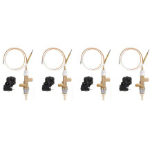 3X Gas Patio Heater Control Valve Thermocouple Sensor Dump Knob Propane Lpg Fire Pit Safety Port Set