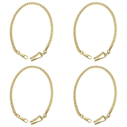4X Retro  Vintage Fickurskedja Guld