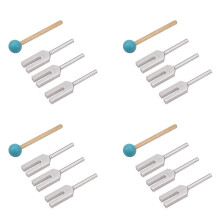 16Pcs Aluminum Alloy Angel Crystal Tuning Fork 4096Hz/4160Hz/4225Hz Tuning Fork