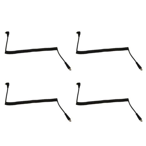 4X Left-Angled Micro- to  Male Cable Stretched Length for Cameras