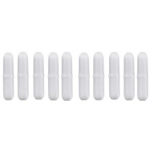 10 St 30 Mm/ 1,2 Tum PTFE Magnetisk Omrörarblandare OmrörarståNg, Vit FäRg, OmrörningsståNg Magnetisk, LabbomrörarståNg