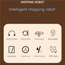 3X Intelligent Mopping Robot Household Wet and Dry Mopping Machine Portable Rechargeable Cleaning Machine B