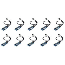 9Pin USB Header Mannelijke 1 Tot 2/4 Vrouwelijke Verlengkabel Card Desktop 9Pin USB HUB USB 2.0 9 Pin Connector Adapter 30cm 10 Stuks