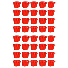 40Pcs Chickens Rabbit Feeders for Cage,Hanging Chicken Water Feeder Cup, Plastic Birds Feeders Seed Bowl, Chicken Feeder