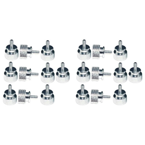 20Pcs/Lot UNC6 -32 M3.5 Hand Screw for GPU Holder PSU Computer Case Side Panel Screws PC Assemble WaterCooling Silver