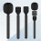 4X Handheld Draadloze Microfoon Handgreep Stick Plug And -Handgreepadapter voor  SYNCO Comica 5