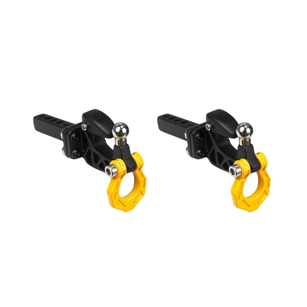 2X Metal Rear Bumper Tow Trailer Hook Drop Hitch Receiver For 1/8 1/10 Rc Crawler Car Axial Scx10 Trx4 D90 B 6033797268814