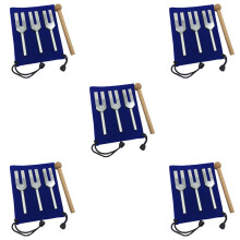 15x Stimmgabelsatz 4096 Hz 4160 Hz 4225 Hz Stimmgabelsatz Stimmgabel mit HolzhäMmern und Stofftasche Style 1