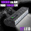 2X NEWBOLER Bicycle Light Front 4500Lumen BikeLight 10000mAh Waterproof Flashlight USB Charging,A 3