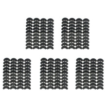 200PCS 20-Pair Rubber Heel Savers Toe Plates Taps DIY Shoe Repair Pads Size:56 X 24 X 3.1MM