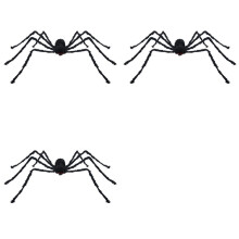 3st 50Cm Zwarte Spin Halloween Decoratie Spookhuis Prop Binnen Buiten Gigantisch Decor
