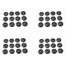 48 Stuks Nieuwe Sierstickers Praktische Cover Auto-Interieur Anti-Roest Dop Deurslot Schroefbeschermer, Zwart