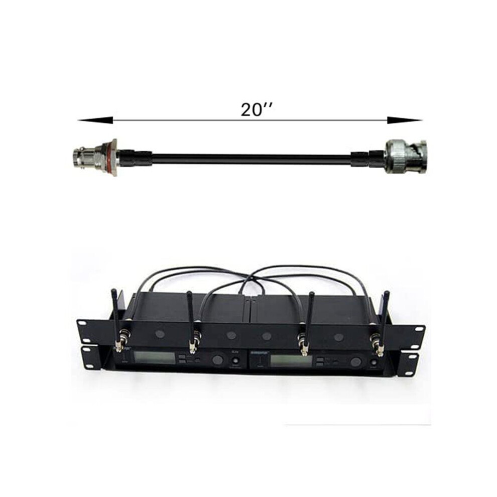 Wireless Microphone Antenna Extension Cable 2Ft With Bnc Connector, 6-Pack For Rack Mount Systems 6033119946932