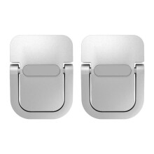 6 Stuks Draagbare Laptopstandaard Opvouwbare Beugel Onzichtbare Laptopstandaard Voetpad voor Laptop Notebookhouder Poten Zilver