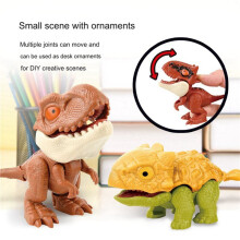 40X Finger Dinosaur Tricky Tyrannosaurus Model Biting Hand Jurassic Dino Toy for Children Animal Movable Joints Gift